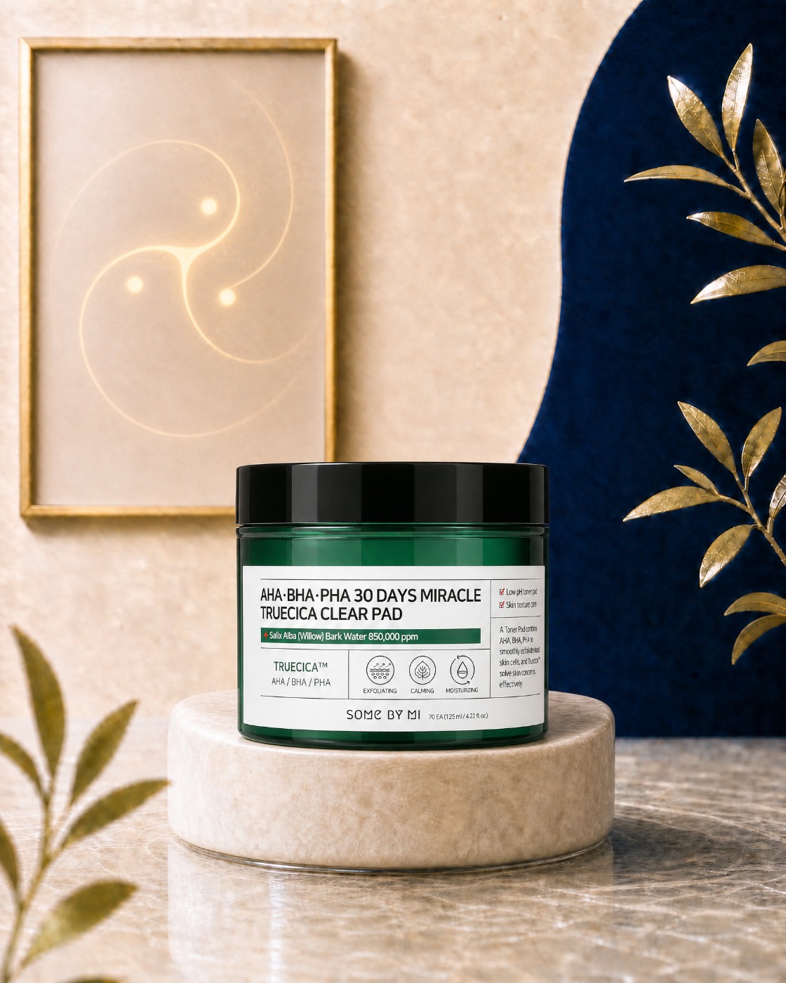 Some By Mi Almofadas Tônicas Some BY Mi Aha Bha Pha 30 Days Miracle Truecica Clear Pad de 70 Unidades