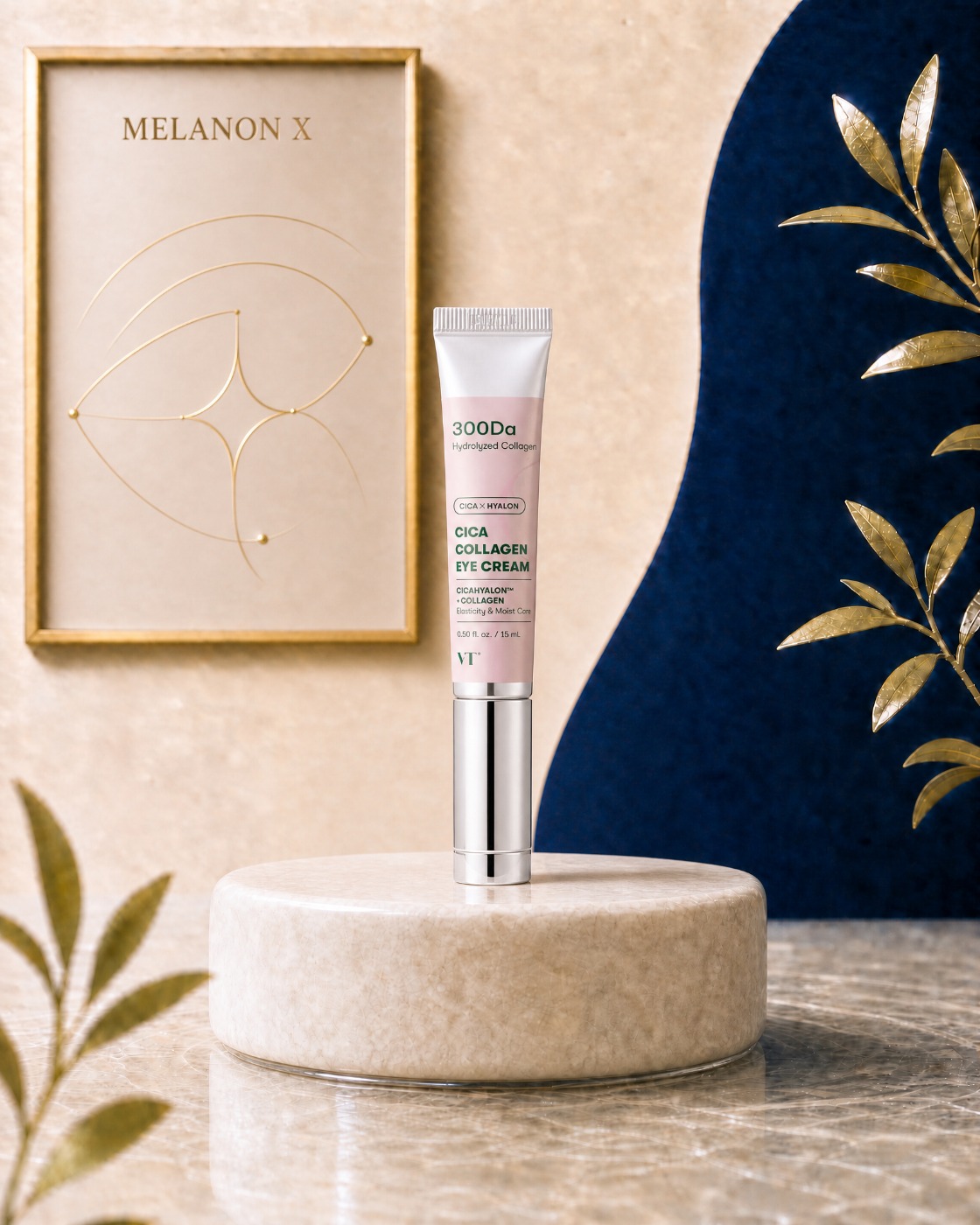 VT Cosmetics Creme para Contorno de Olhos VT Cosmetics Cica Collagen 300DA 15ML