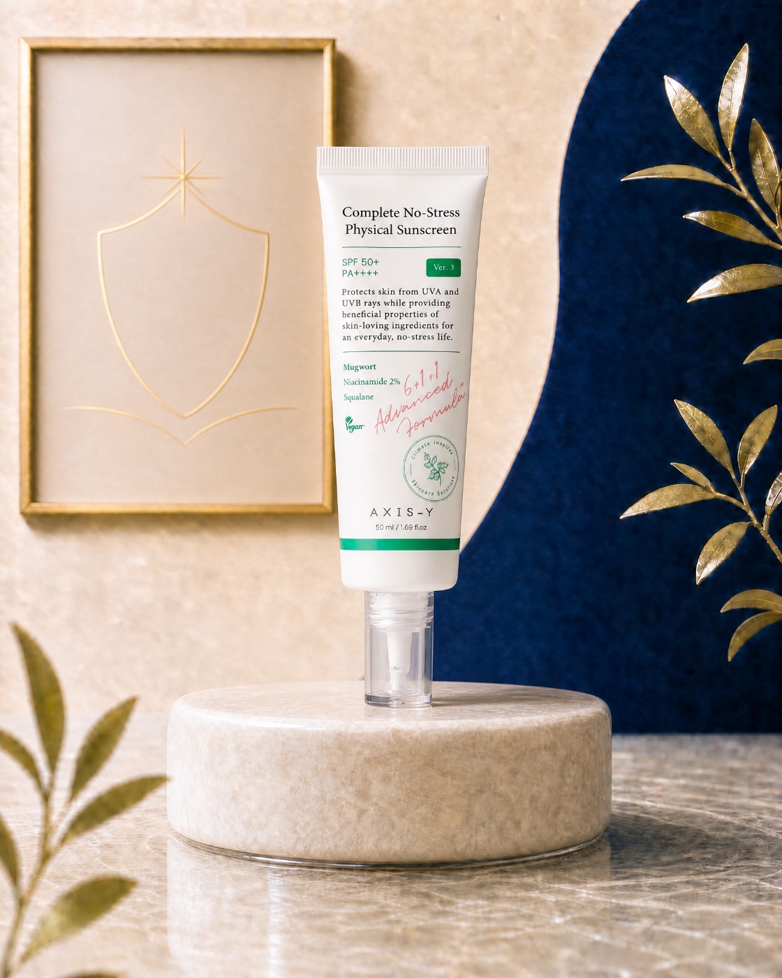 AXIS-Y Protetor Solar Axis-Y Complete No-Stress Physical Sunscreen SPF 50 50ML